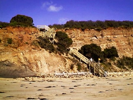 Second set of Steps to beach